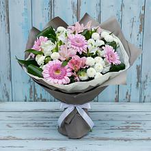 Букет цветов из:  Герберы, Альстромерии и Хризантемы #REPLACE_PRED# Шиткино