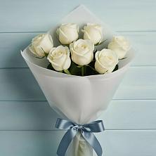 Букет 7 Белых роз Эдлесс Лав в Шиткино