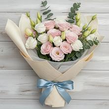 Букет цветов из:  Лизиантусы в Шиткино