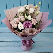 Букет цветов из:  Розы и Лизиантусы #REPLACE_PRED# Шиткино