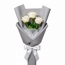 Букет 3 белые розы #REPLACE_PRED# Шиткино