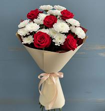 Букет цветов из:  Розы и Хризантемы в Шиткино
