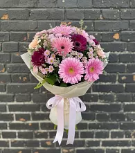 Букет цветов из:  Герберы и Хризантемы в Шиткино