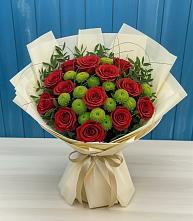 Букет цветов из:  Розы и Хризантемы в Шиткино