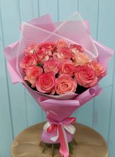 Букет 15 Розовых роз Равель в Шиткино