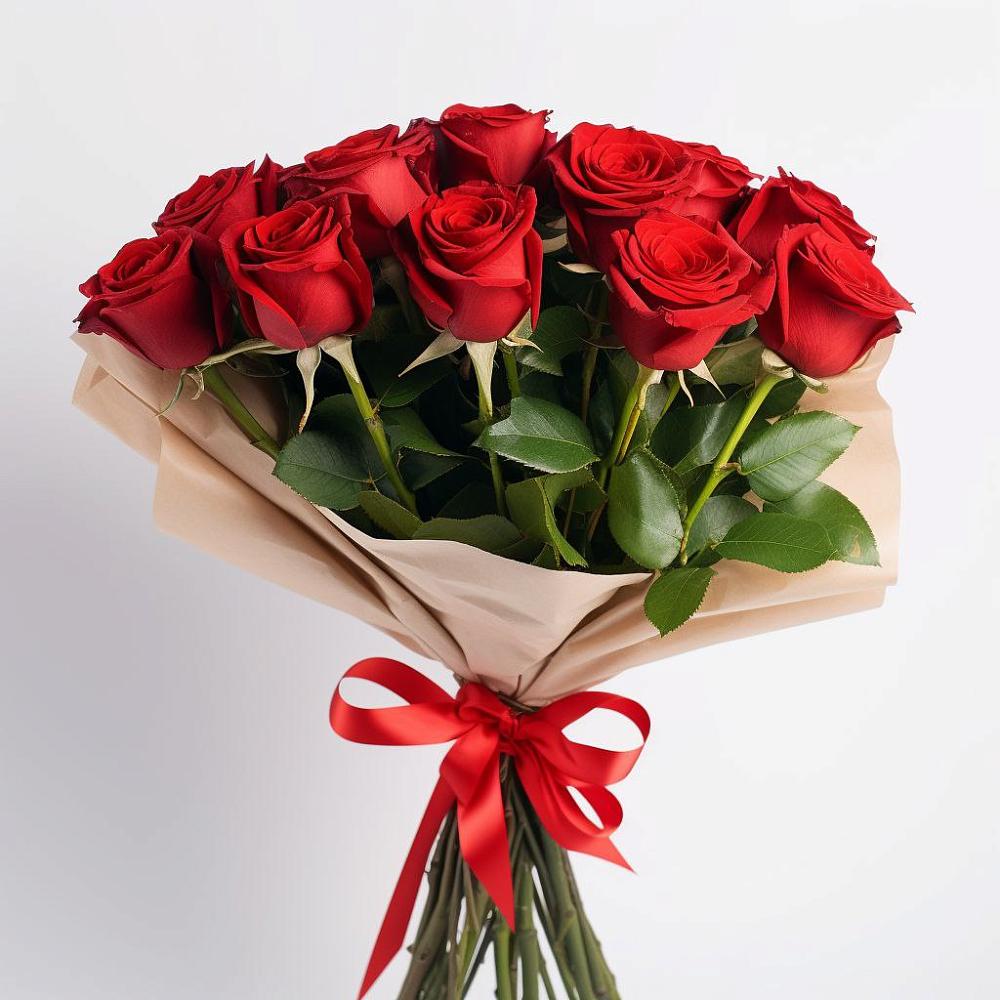 Букет 11 Красных роз Эдлесс Лав в Шиткино