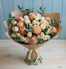 Букет цветов из:  Альстромерии и Розы в Шиткино